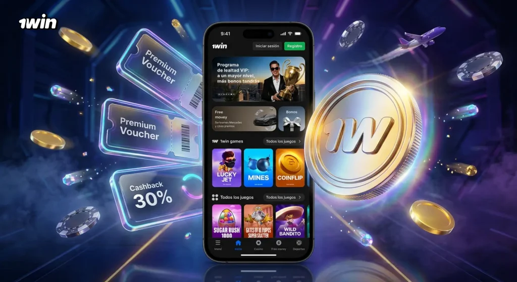 Vouchers y cashback semanal de 1win