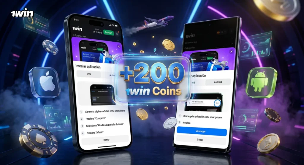 1win app para Android y iPhone